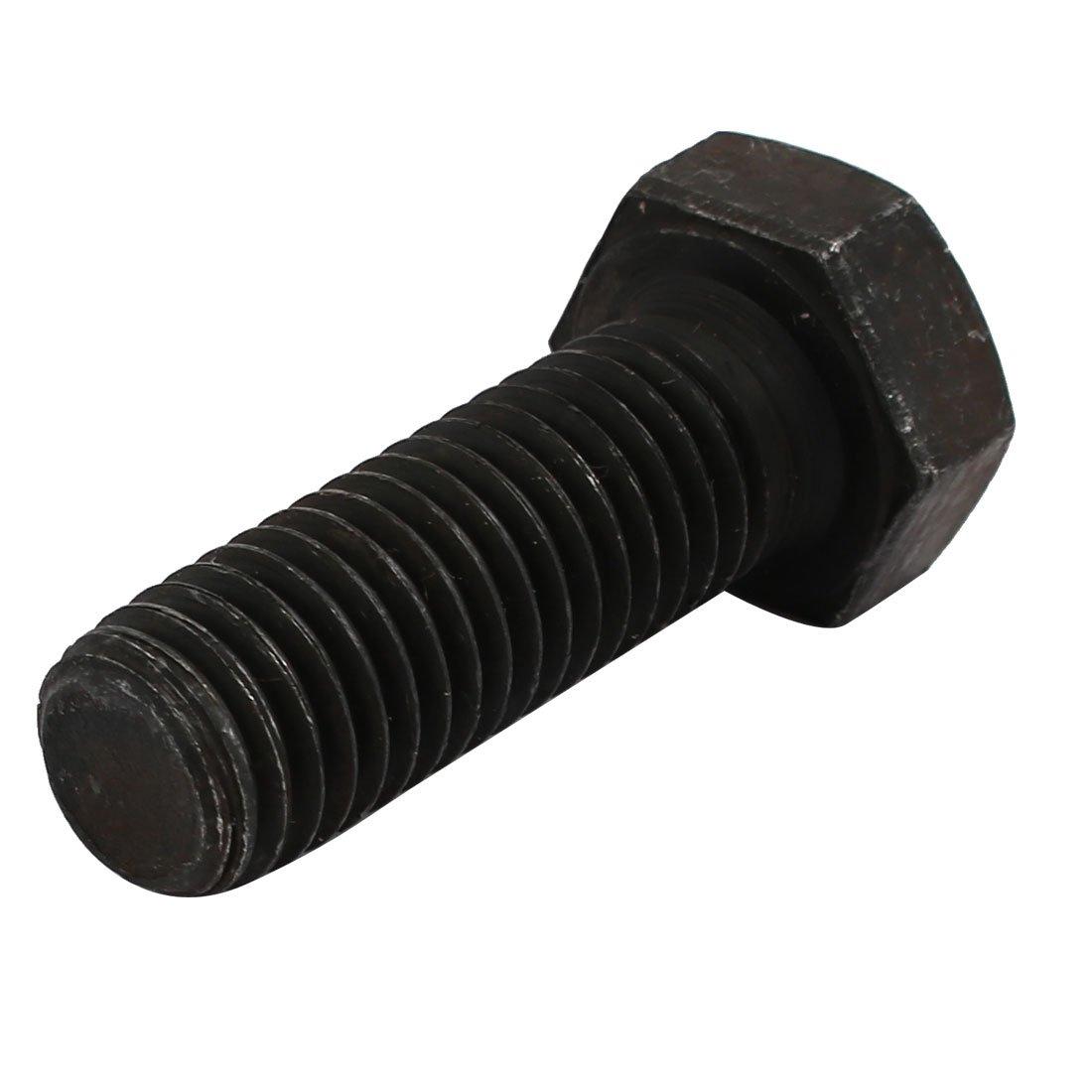uxcell® 8.8 Grade M14x40mm Full Threaded Left Hand Thread Hex Head Bolt Black