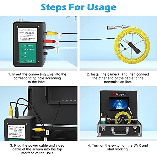 Telecamera Videoispezione con 50 Metri Cavo