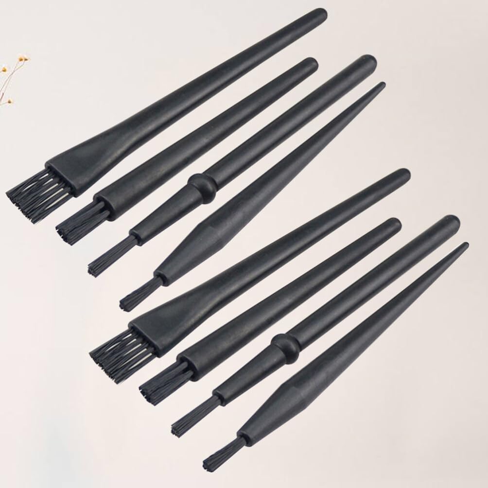ARTIBETTER 1set -Static Brush Electronics Cleaning Essential Repair Tool Kit Various Brush Types for Precision Cleaning Workshops and Home Use Black