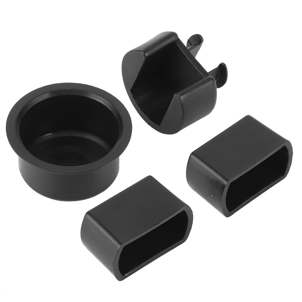 Plastic Black Tailgate Hinge Pivot Bushing Insert Kit Impact Resistant Replacement, 4pcs 38641 Tailgate Hinge Insert Set for F150 F250 F450 F550