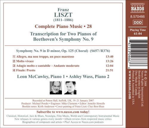 Miniatura 3 de LisztBeethoven Symphony No 9 Transcription for Two Pianos