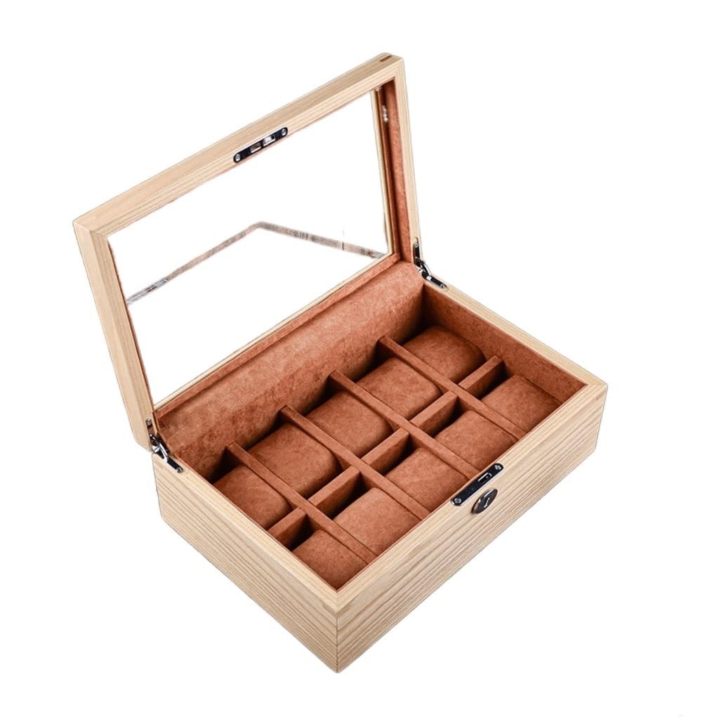 Boîte de montre en bois massif pour sublimer votre commode et votre dressing chic