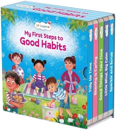 Oswaal Lil Legends My First Steps to Good Habits | Set of 5 Board Books ...
