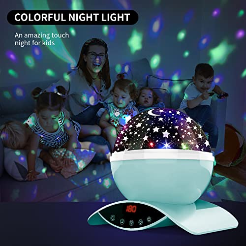 Ysd Night Lighting Lamp, Modern Star Rotating Projection, Romantic Star Projector Lamp For Kids, Usb Rechargeable & Remote Control, Gifts For Kids,Bedroom(Green) #TOP4