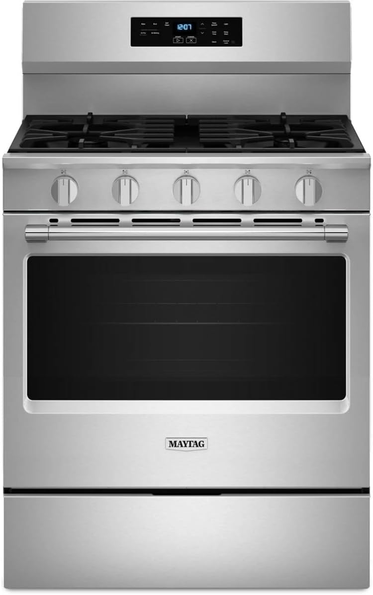 Maytag Stainless Steel 5.0 cu. ft. 30-Inch Wide Gas Range With Air Fry & Bake