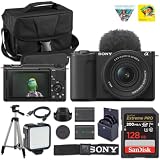Sony ZV-E10 II Mirrorless Camera (Black) with 16-50mm f/3.5-5.6 Lens | 26MP APS-C Sensor, 4K Video & Flip Screen | for Vlogging & Content Creation + Extra Battery + 64GB Card + Camera Case