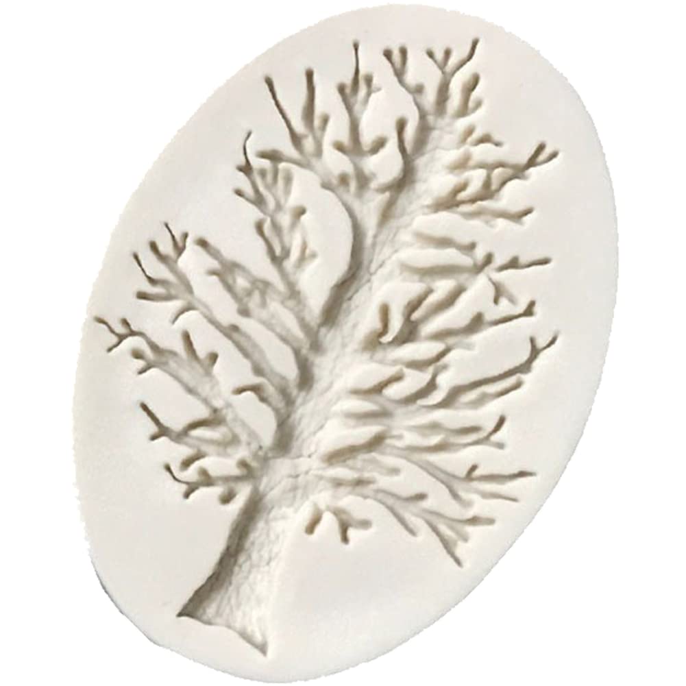Casecover Gray Christmas Tree Mould 3D Tree Silicone Fondant Mold Cake Decorating Chocolate Baking Mould 1Pc