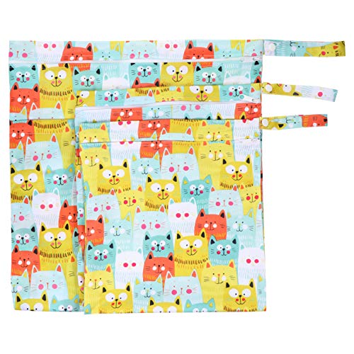 Bolsa impermeável para fraldas ARTIBETTER 3 peças, bolsa de fraldas reutilizável, bolsa de viagem mo