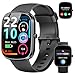 Smartwatch Damen Herren, 1.91" Smart Watch Bluetooth Anrufe, Fitness Tracker Schrittzähler mit 110+ Sportmodi, Herzfrequenz/SpO2/Schlafmon... Fitnessuhr, IP68 Wasserdicht Fitnessuhr für Android iOS