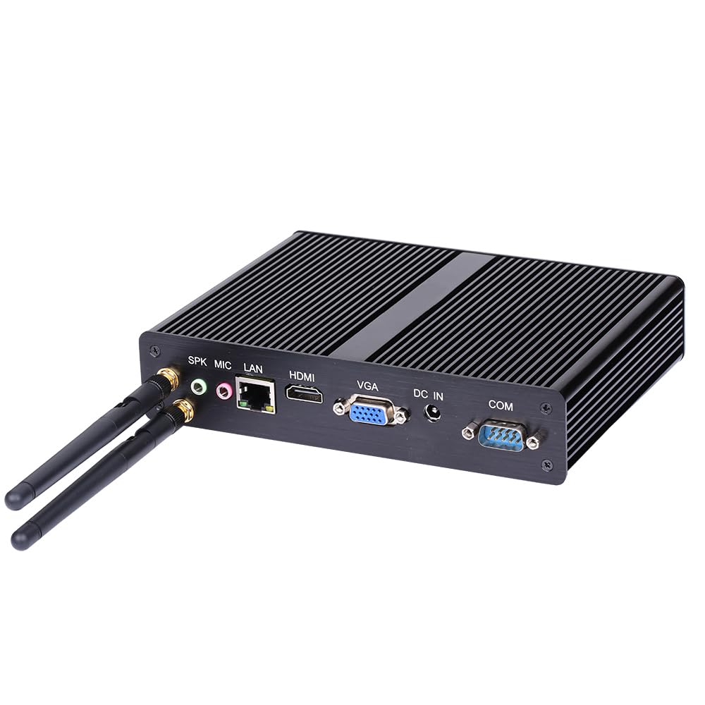 Fanless Mini PC, Desktop Computer, HTPC, Nano Kodi Box, Pentium N3510 N3520, Windows 11 / Linux Ubuntu, BM10, 2 x COM, VGA, HDMI, USB3.0, 4 x USB2.0, LAN, 4G RAM, 64G SSD
