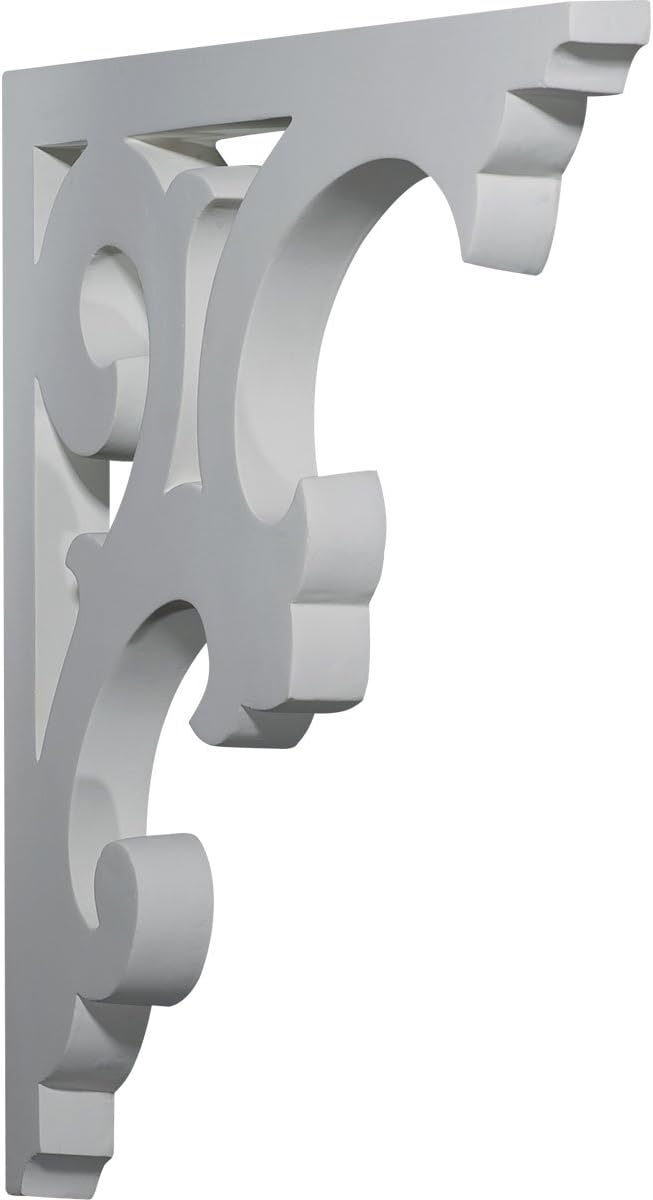 Chesterfield White Urethane Decorative Bracket 13" x 14"