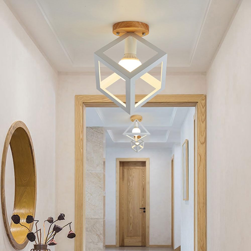 Giapponese Vicino A Plafoniere Lampada da Soffitto Semi Incasso Moderna Luce da Incasso per Interni Apparecchio di Illuminazione A Soffitto A Sospensione per Camera da Letto, Ingresso,