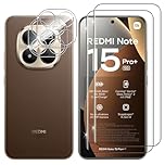Lutree pour Xiaomi Redmi Note 15 Pro Plus/Note 15 Pro+ 5G/ Poco M8 Pro Verre Trempé, 2+2 Pièces Protection écran+ Caméra Arrière Protecteur Film, 9H Anti-Rayures HD Vitre Trempé Protecteurs d'écran