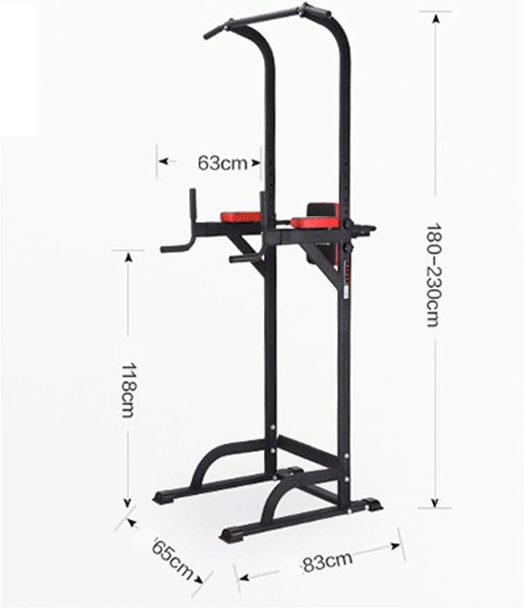 Fitness Power Rack Adjustable Squat Rack Power Cages Multifunctional Pull-ups with Chin Armrests Single Parallel Bars Fitness Equipment Squat Cage Home Gym