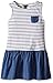Nautica Girls' Jersey Stripe and Chambray Mix Dress