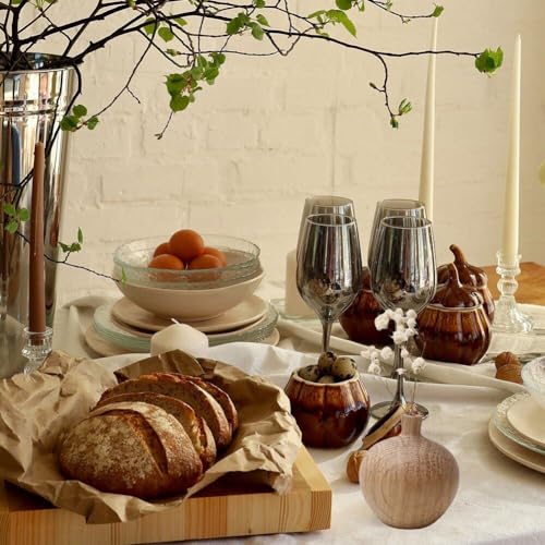 Support de fleurs de table en bois rustique pour ornement et fêtes - 8