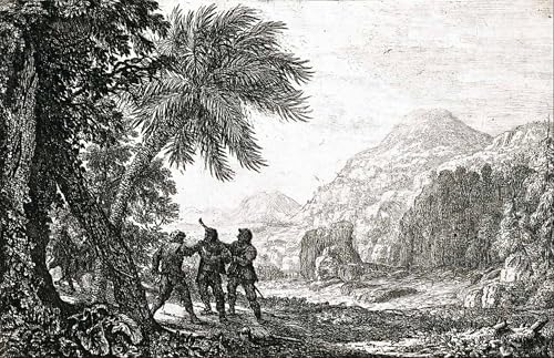 Peinture pour décoration salon haut de gamme paysage avec des brigands