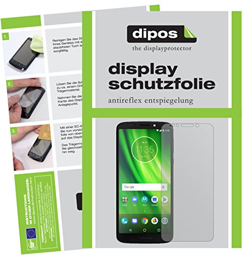 dipos I 2X Schutzfolie matt kompatibel mit Lenovo Moto G6 Play Folie Bildschirmschutzfolie