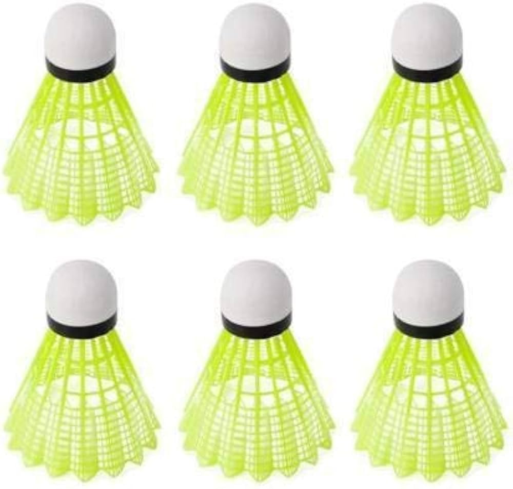 ATE Yellow Nylon Badminton Shuttlecocks, Set of 6,-picture-11