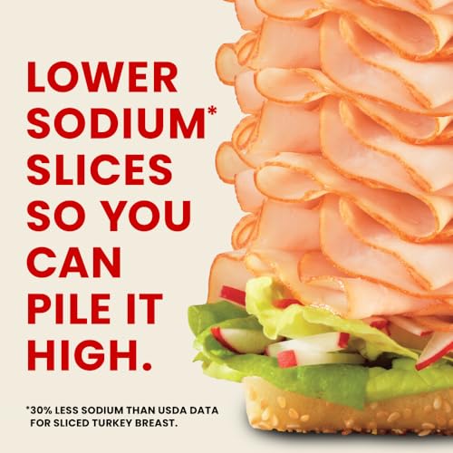 Hillshire Farm 10000098466 Ultra Thin Sliced Deli Lunch Meat, Lower Sodium Oven Roasted Turkey Breast thumb #5