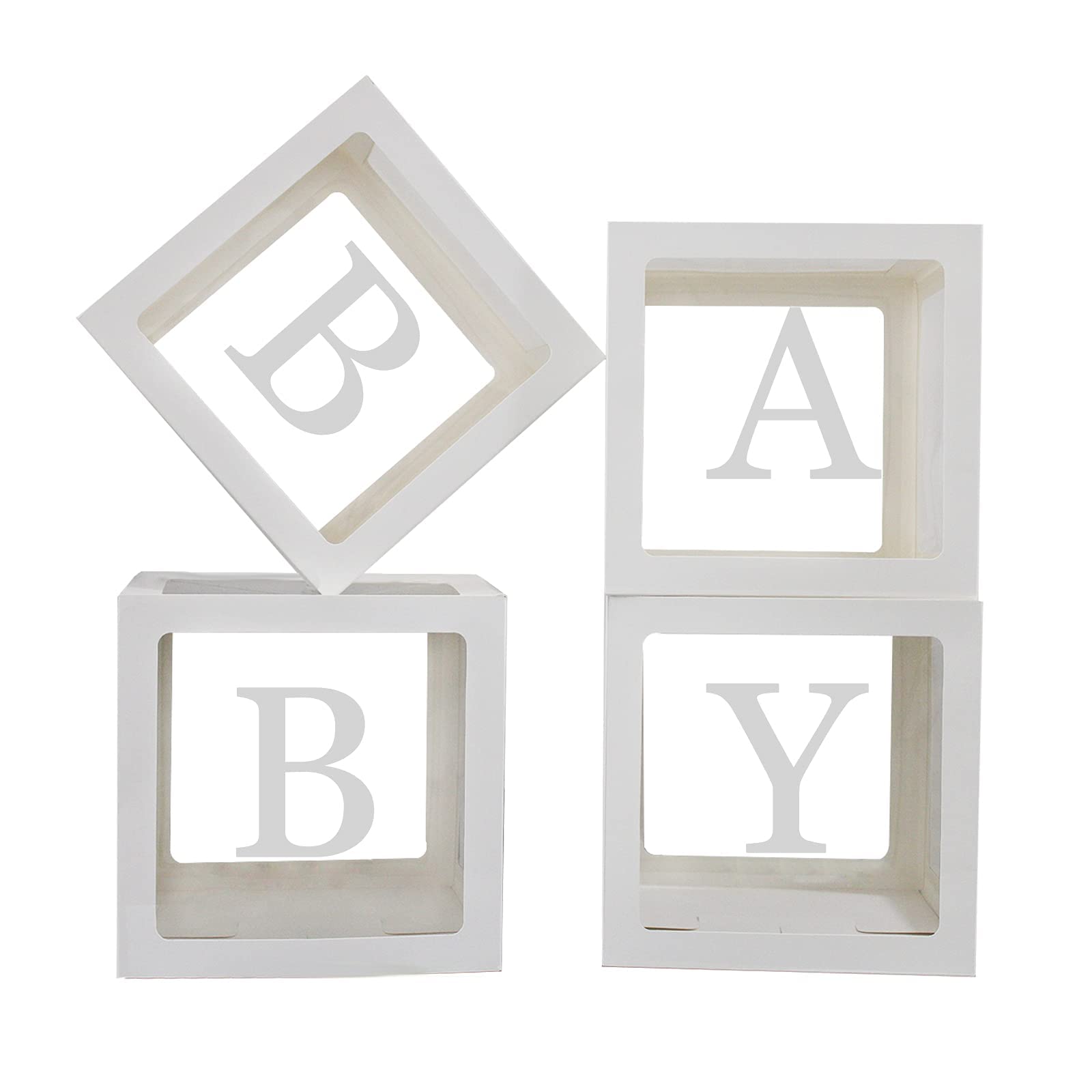 Buy MLYX Baby Boxes with Letters for Baby Shower,Clear Baby Shower