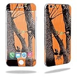 MightySkins Protective Vinyl Skin Decal Compatible with Apple iPhone 6/6S Plus wrap Cover Sticker Skins Orange Camo