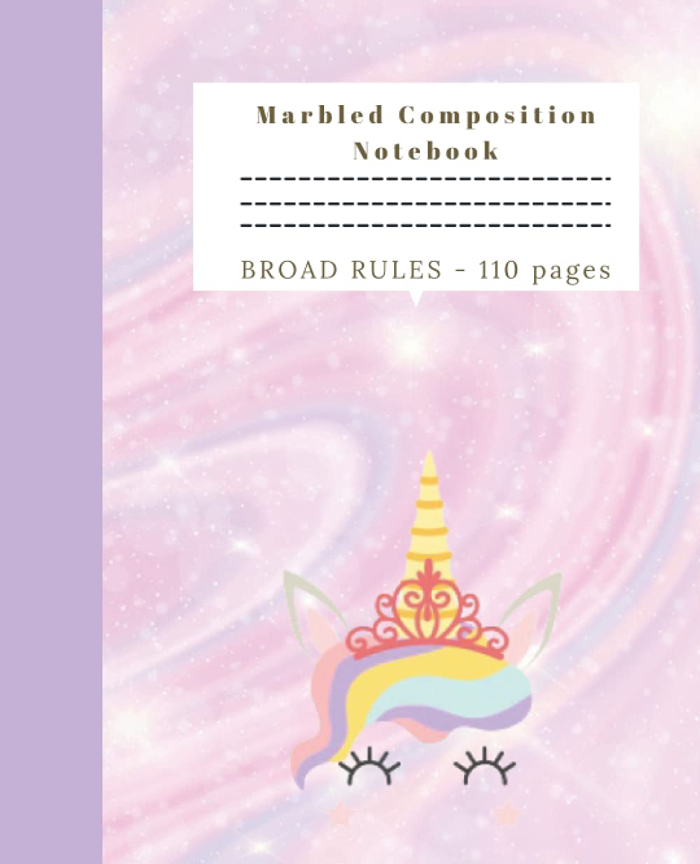 Marbled Composition Notebook: School notebook, for kids and adults, male and female, 7.5 x 9.25, 110 pages with elegant marble backgrounds.