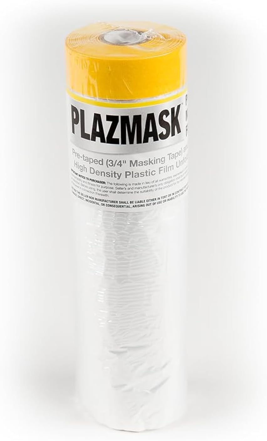 Pre-Taped Masking Film, 5-Feet X 65-Feet