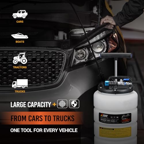 image for EWK 15L Pneumatic/Manual Oil Extractor Pump, Fluid Evacuator for Oil C