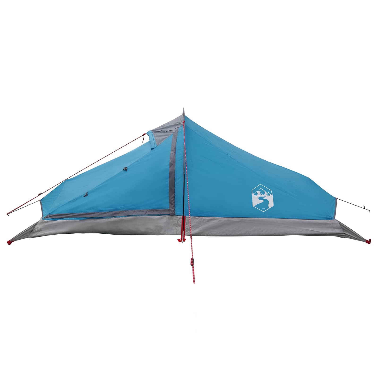 Tienda de trekking azul para 2 personas de poliéster 185T con revestimiento de poliuretano, tienda de campaña ligera para camping, senderismo, exterior y festival, impermeable, resistente al