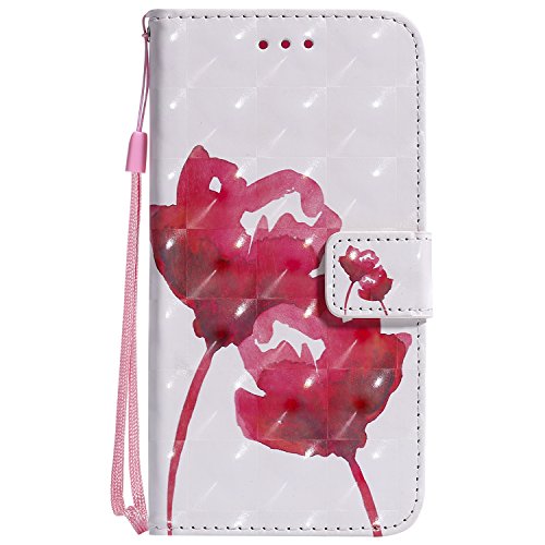 Preisvergleich Produktbild Tosim OnePlus 6 Hülle Klappbar Leder, Brieftasche Handyhülle Klapphülle mit Kartenhalter Stossfest Lederhülle für OnePlus6 - TOKTU050377 T1