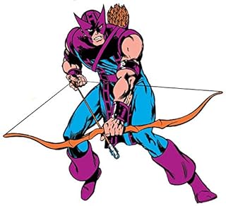 9 Inch Classic Vintage Hawkeye Hawk Eye Marvel Avengers Comics Removable Wall Decal Sticker Art Home Decor Kids Room Boys Decoration 9 x 8 inches