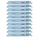 6-Inch 14TPI Heavy Duty Metal Cutting Reciprocating/Sawzall Saw Blades, Top Material Bi-Metal Demolition Sawzall Blades For Thick Metal Fast Straight Cutting, Solid Pipes, Profiles10-PACK