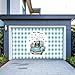Garage Door Banner 6.9x16ft,Watercolor Farm Truck Dogs Garage Door Cover Porch Large Backdrop Banners Wall Decorations for Indoor Outdoor Holiday Party,Blue Checker All You Need Quote