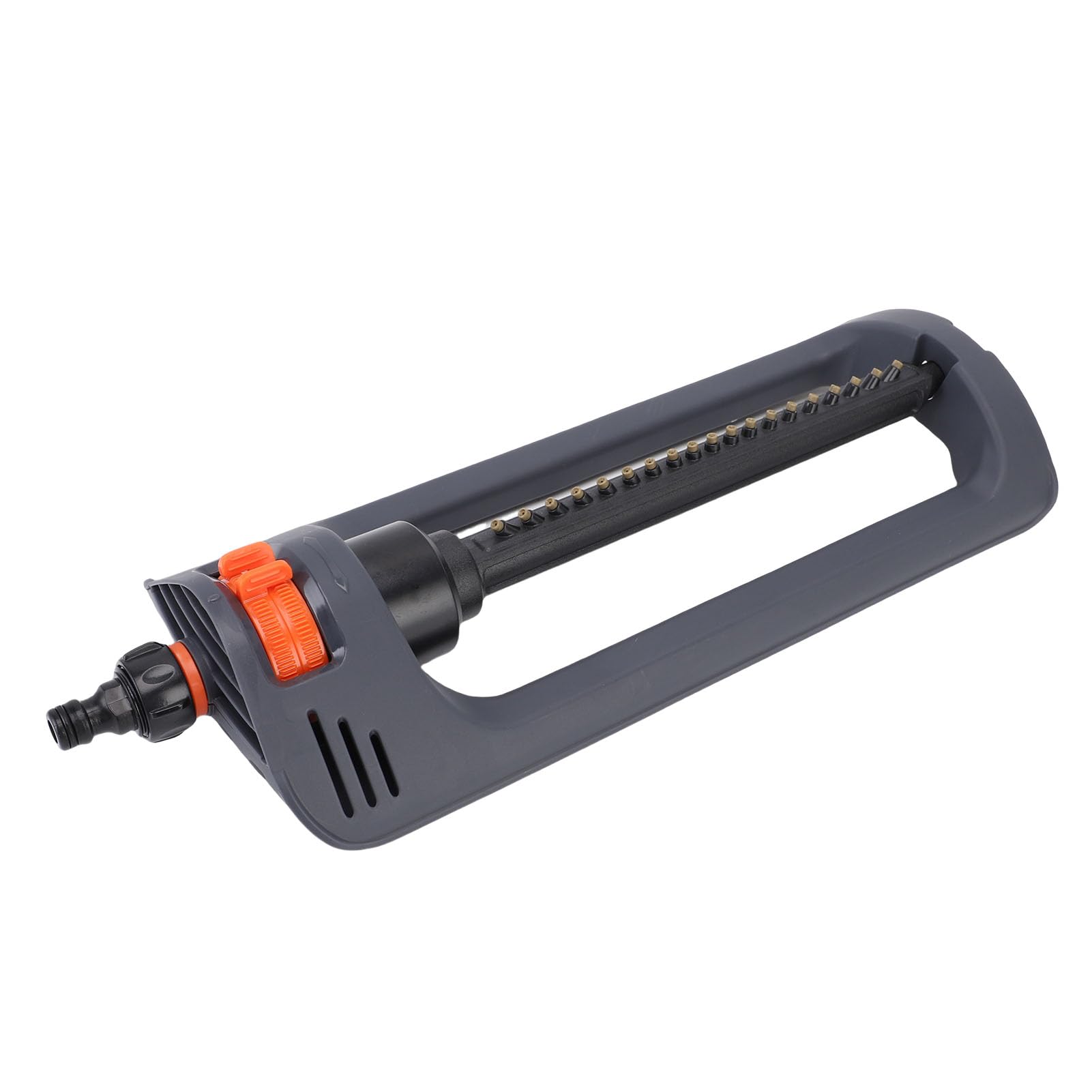 Irrigatore oscillante per prato con base ponderata, 19 ugelli, 4 modalità di spruzzo, copre fino a 4000 mq, strumento di irrigazione efficiente per giardino e cortile