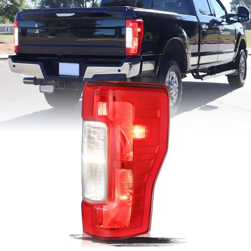 Image of Aosky Halogen Tail Light Assembly Compatible with 2017-2019 Ford F250 F350 Super Duty without Blind Spot Rear Taillight Brake Signal Lamp with Bulbs RH (Right Passenger Side)