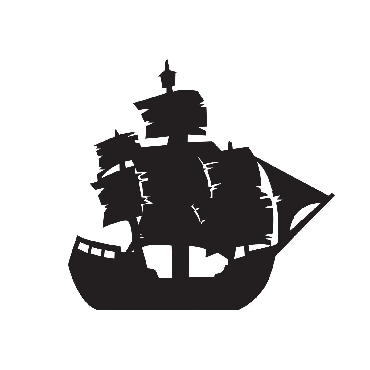 Peter Pan Ship Silhouette