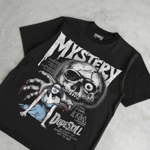 Image of DopeSkill Halloween Graphic Tee Streetwear Hip Hop Hypebeast Unisex T-Shirt Sneaker Colour Matching Shirts Spooky Graphic