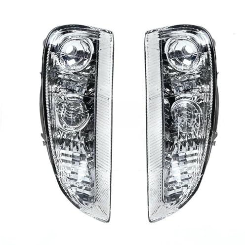 MCQNDS Faros Delanteros para P&orsche para Cayenne 2007 2008 2009 2010 Luz De Conducción De Parachoques Delantero DRL Lámpara De Circulación Diurna Sin Bombillas Faros Principales Coche(1Pair)