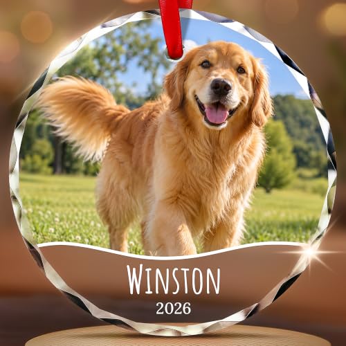 Image of Personalized Pet Christmas Ornament 2026, Custom Dog or Cat Keepsake