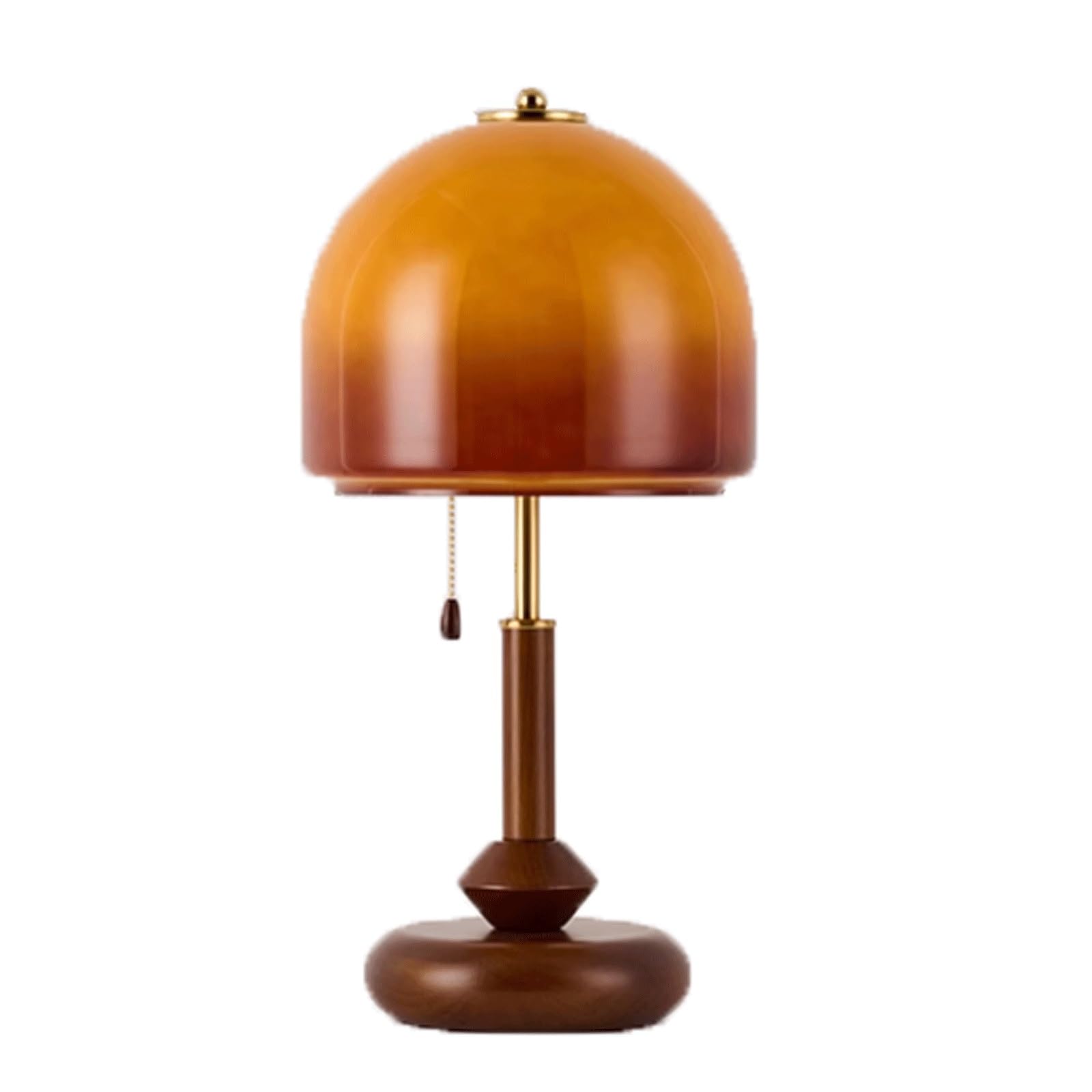 Retro drewniana lampa stołowa szklany klosz obok lampki nocnej lampa sypialnia salon kreatywna dekoracyjna lampa stołowa lampa biurkowa