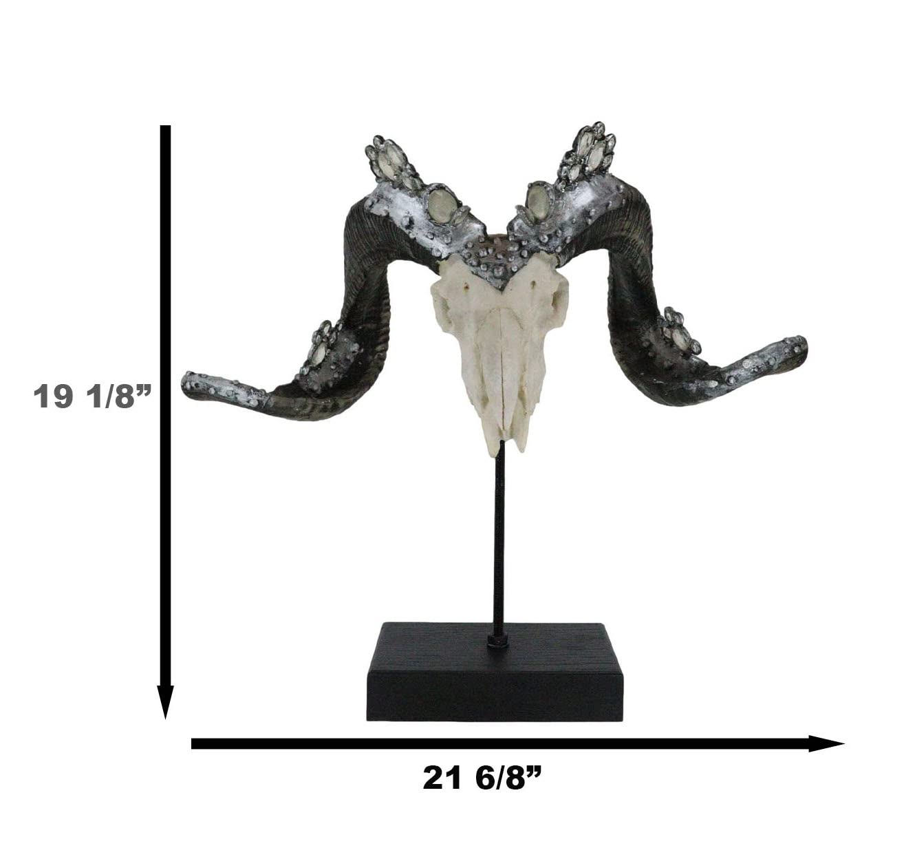 Amazon.com: Ebros Gift Realistic Ornate Crystal Gems Silver Bolted