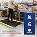 NORTHSKY Olympia Anti Fatigue Mat Industrial, Standing Mat, Yellow Border Safety, 3 x 2 ft, 15/16