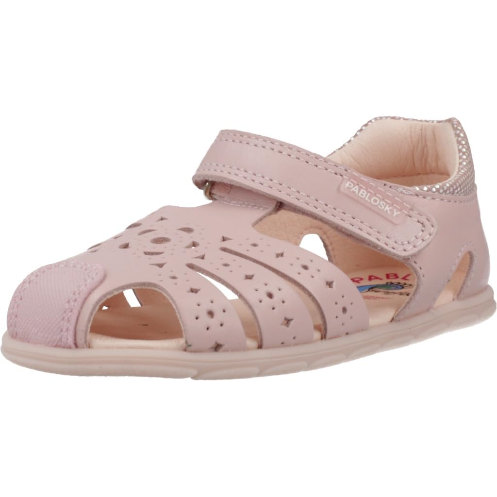 Pablosky Damen Rose Baby Mädchen Zig 067070 Sandale, Pink, 21 Eu Ancho