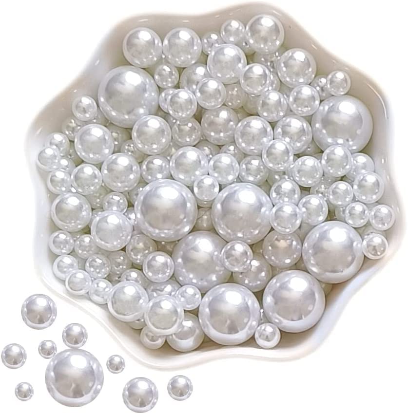 Dreamlover 600pcs White Pearl Beads Sets Round Shape 6, 8, 10 mm Pearl Bead for Jewellery Making Craft Necklace Moti for Crafting Loose Pearls with Holes Sewing Crafts Fake Pearl- 200pcs of Each Size (B0BRQN6SDR) Amazon Price History, Amazon Price Tracker