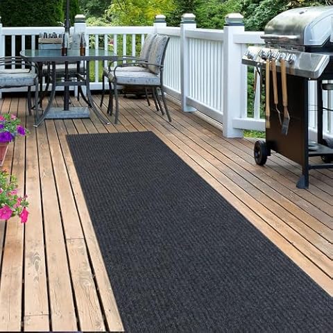 LITA Double Gray Stripe Runner Rug Cover