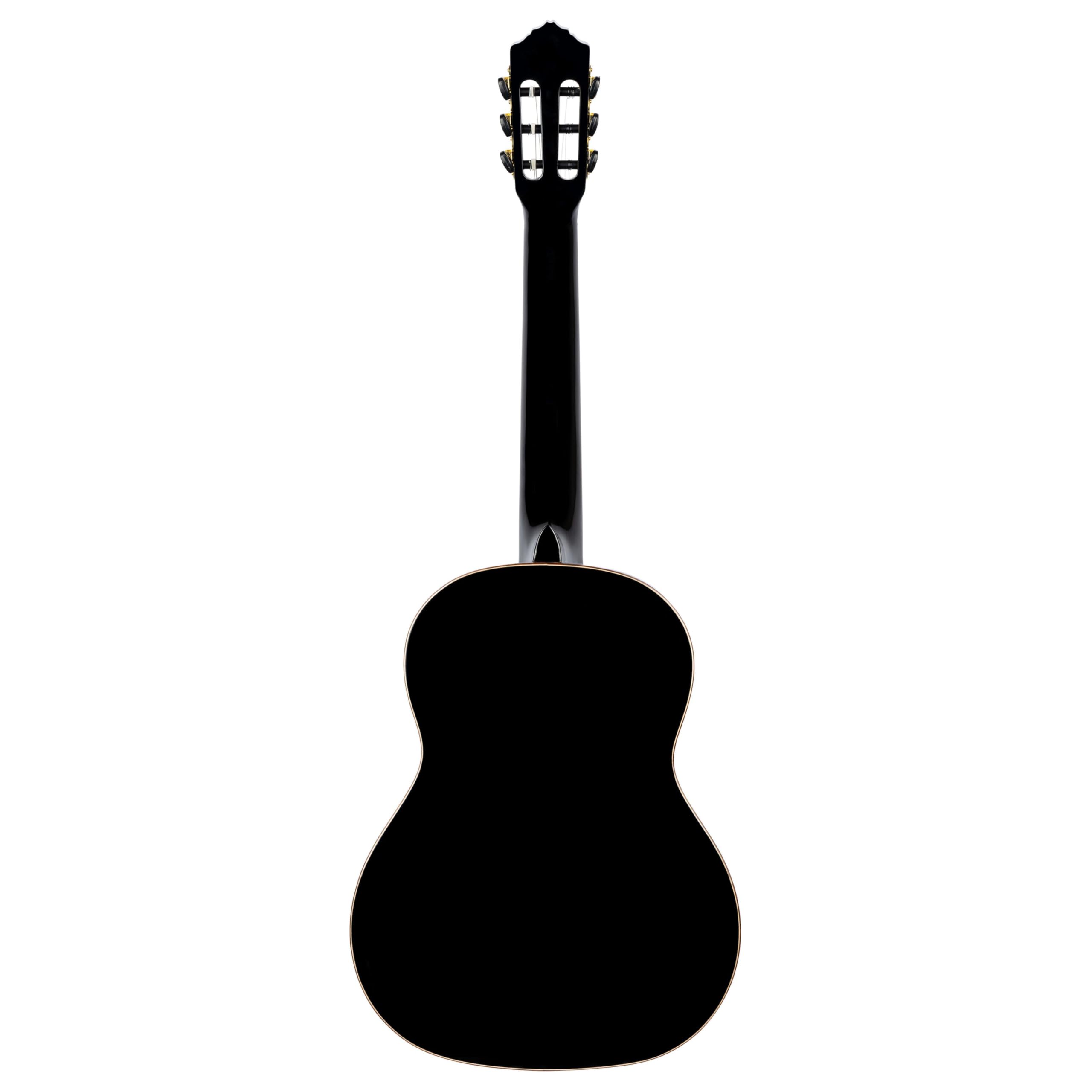 ORTEGA Family Series R221BK-L - Guitarra de concierto 4/4, 6 cuerdas, incluye funda, color negro