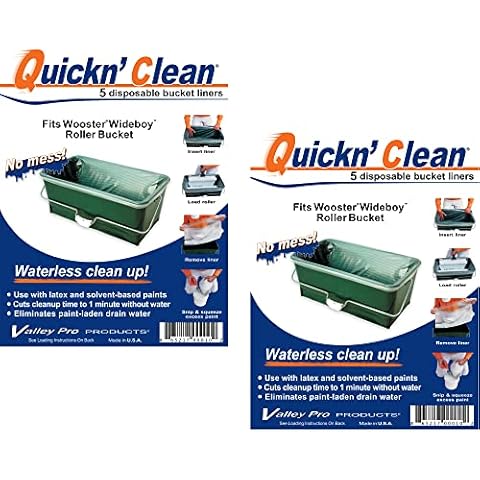 Quickn'Clean Wooster Wide Boy Bucket Liners, 10 Count 2-Pack Cover