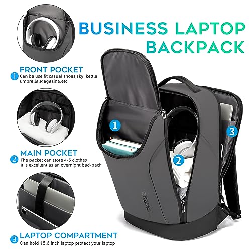 Image of BANGE Business Commute Backpack Waterproof fit 15.6 Inch Commute backpack,Travel Durable Backpack