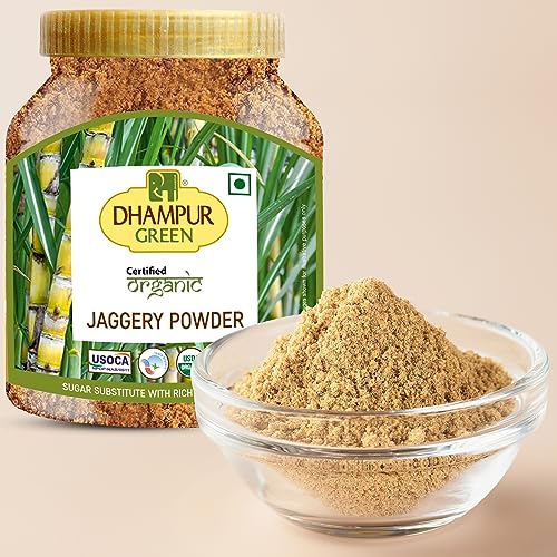 Image of Dhampure Speciality Organic Jaggery Powder, 800G | Desi Shakkar Powder | Source of Minerals | Healthier Substitute for White Sugar | Free from Chemical Fertilizers, Preservatives